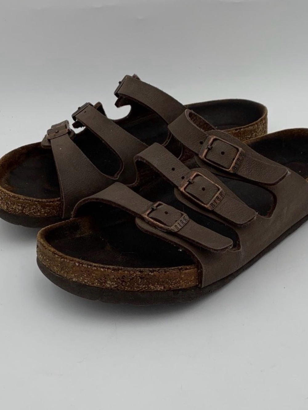 Birkenstock Florida 3 Strap Sandals in Mocha Brown 36.5 - Picture 8 of 13